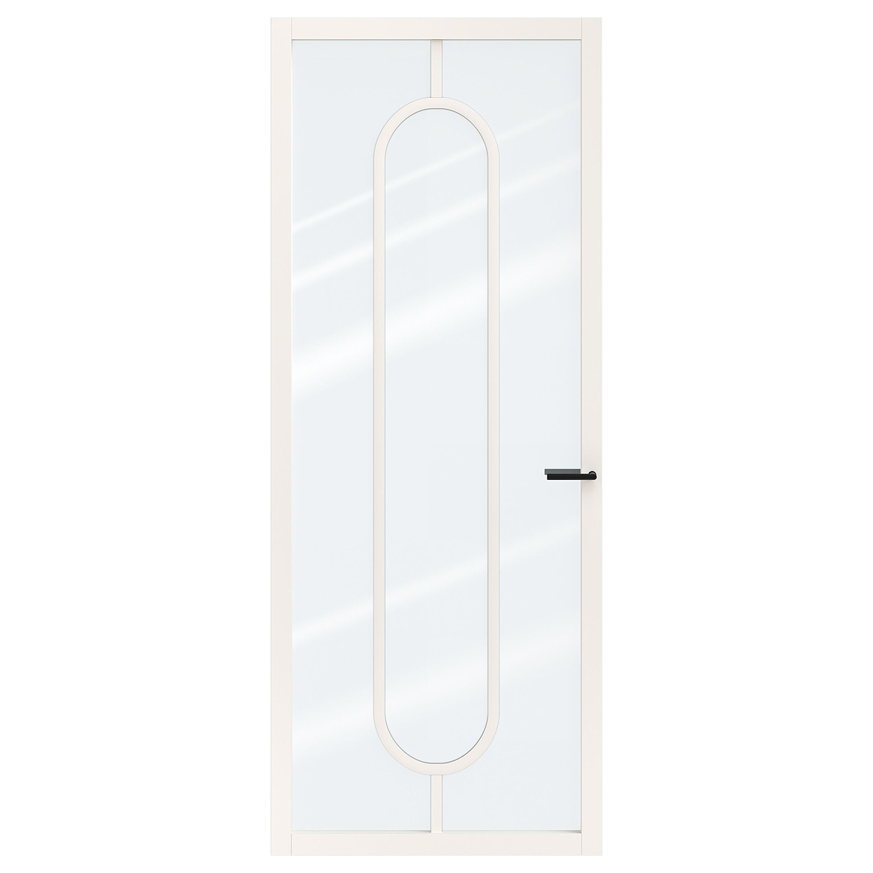Binnendeur Skantrae SSL 14619 Blank Glas Wit Gelakt